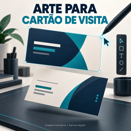 Criação de Arte para Cartão de Visita — imagem ilustrativa de serviço digital