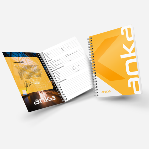 caderno personalizado capa dura wire-o branco - detalhe 2
