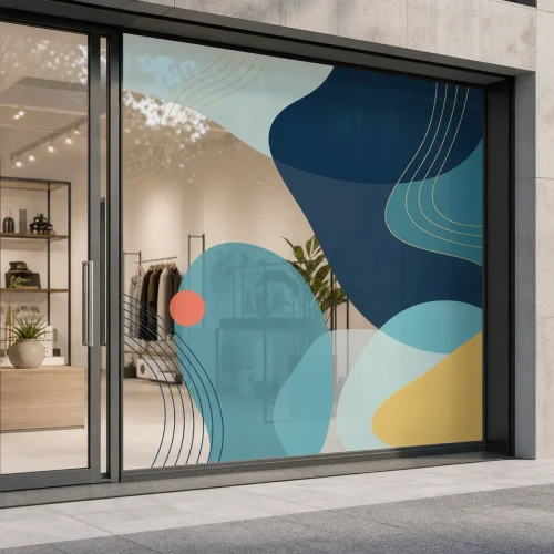 adesivo vitrine refile automático