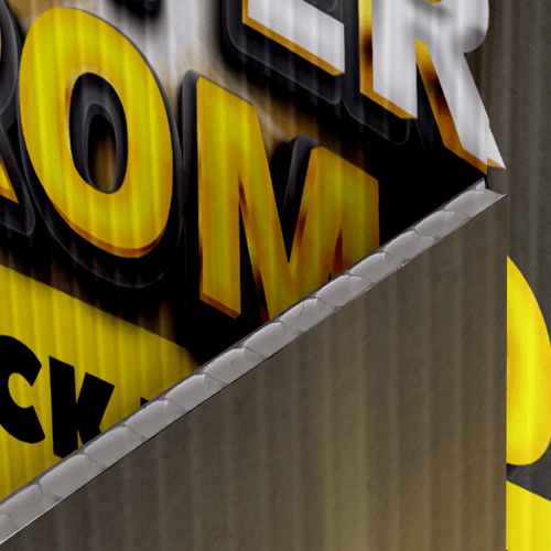 totem triangular - detalhe 3