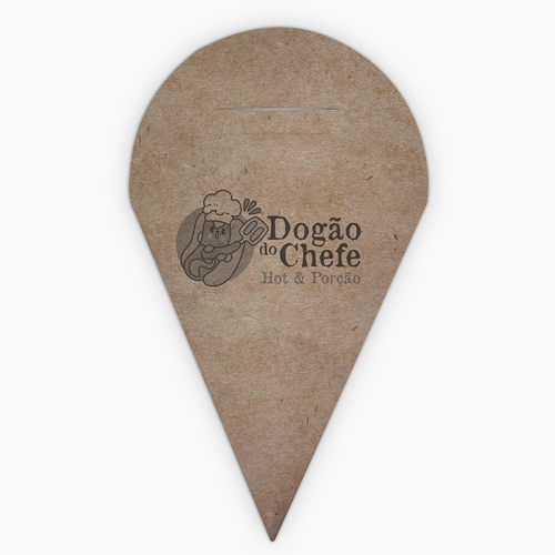 cone batata frita e porções suporte molho - detalhe 2