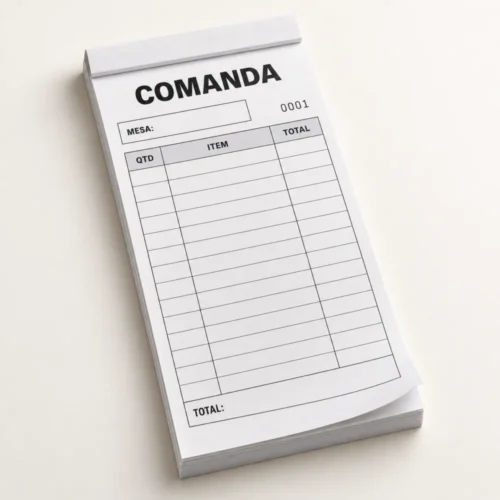 bloco de comanda