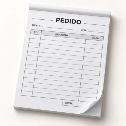 bloco de pedido