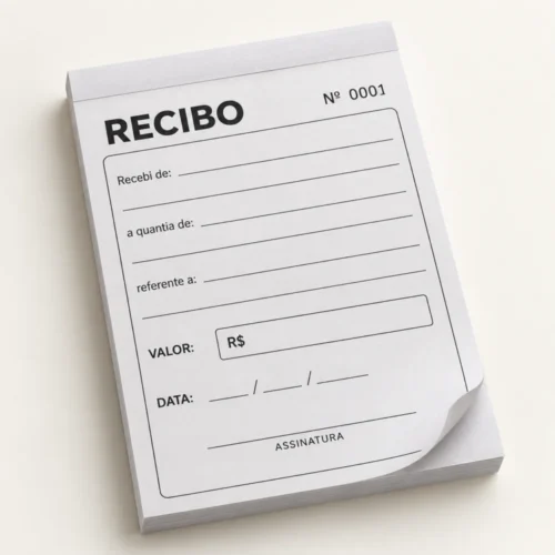bloco de recibo