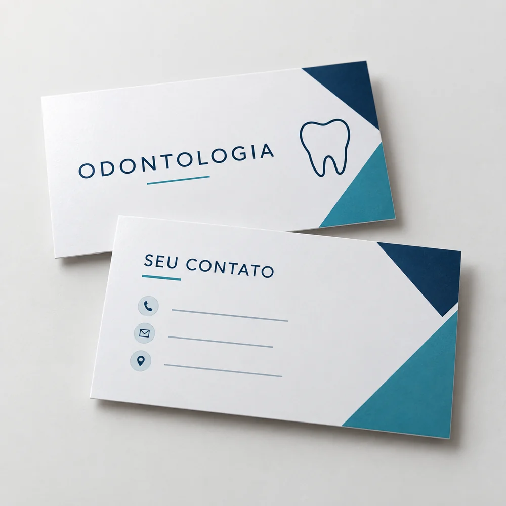 cartão de visita para dentista