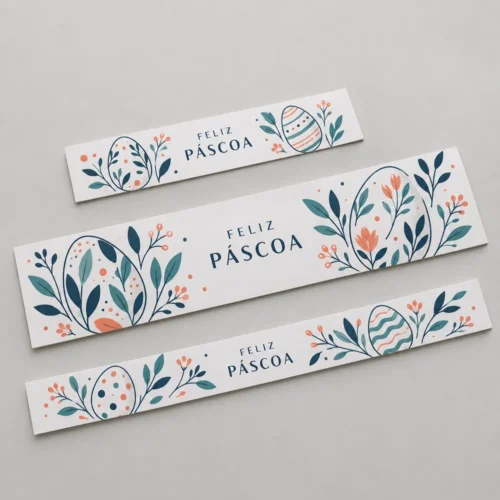 cinta para páscoa personalizada