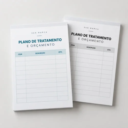 plano de tratamento e orçamento personalizado