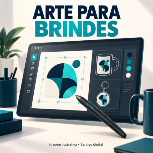 Criação de Arte Simples para Brinde — imagem ilustrativa de serviço digital