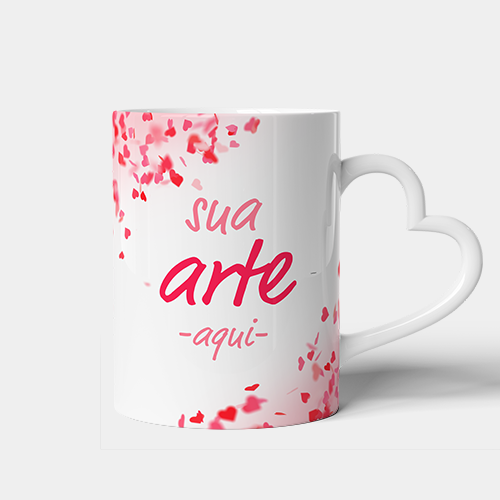 Branca Alca Coracao — Porcelana