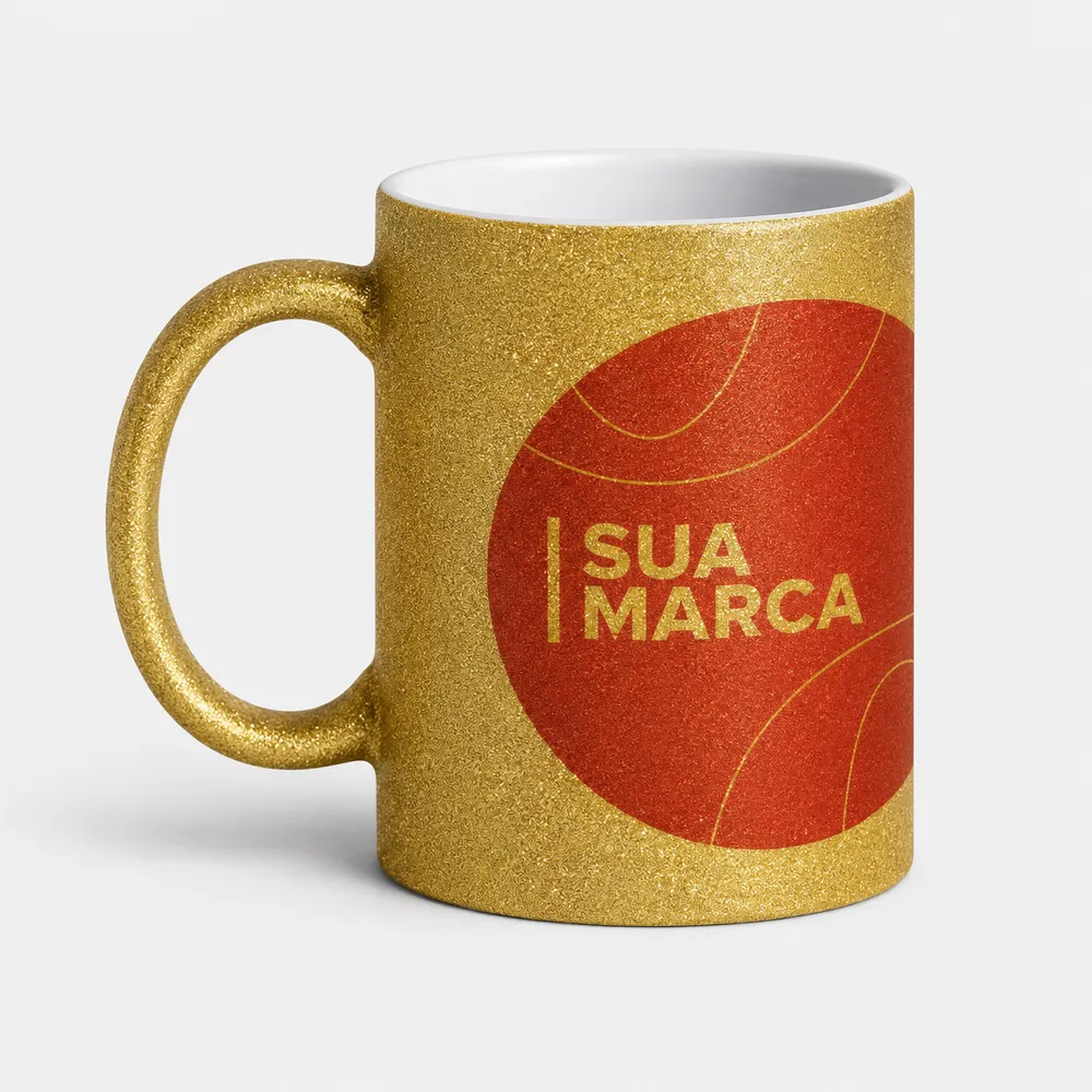 Glitter Dourado — Porcelana