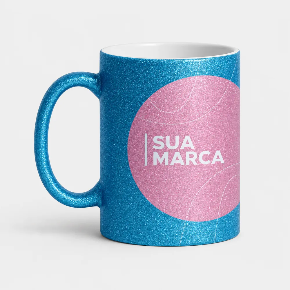 Glitter Azul — Porcelana