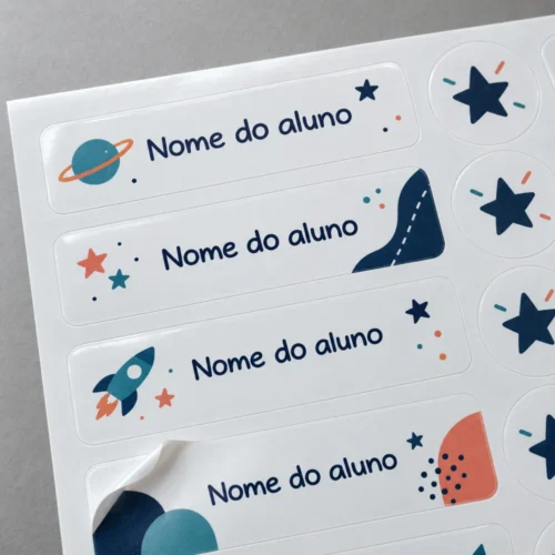 kit de etiquetas escolares personalizadas