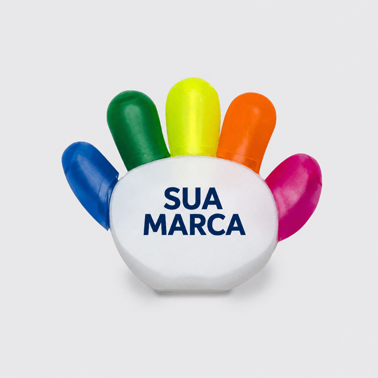 marca-texto personalizado multicores