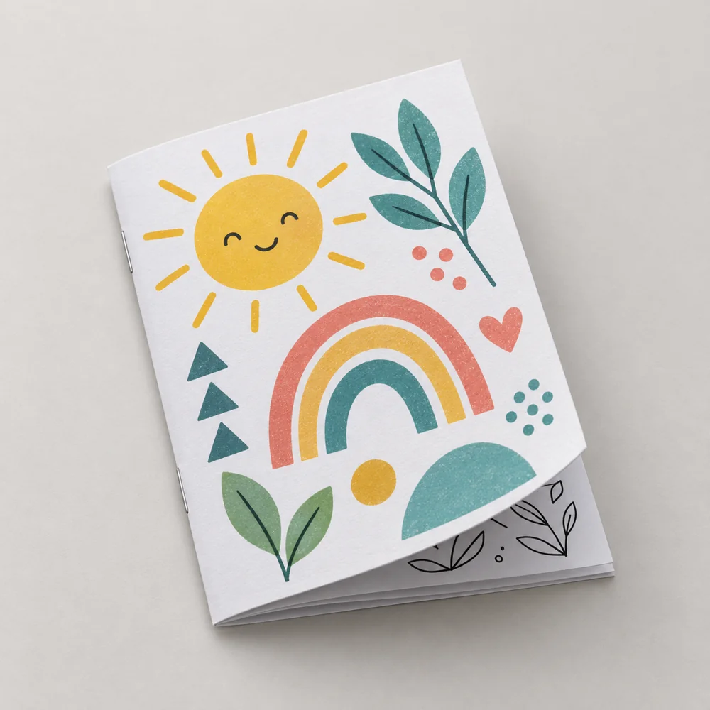 mini caderno de atividades personalizado