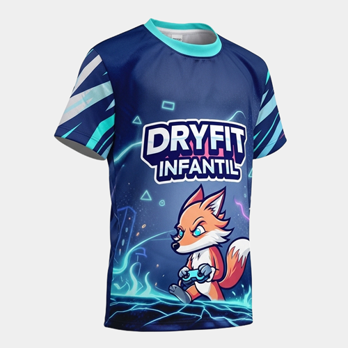 camiseta dry fit infantil personalizada