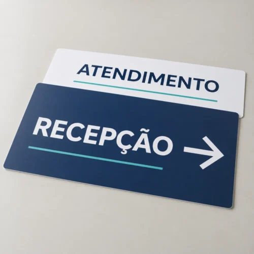 placa de sinalização personalizada