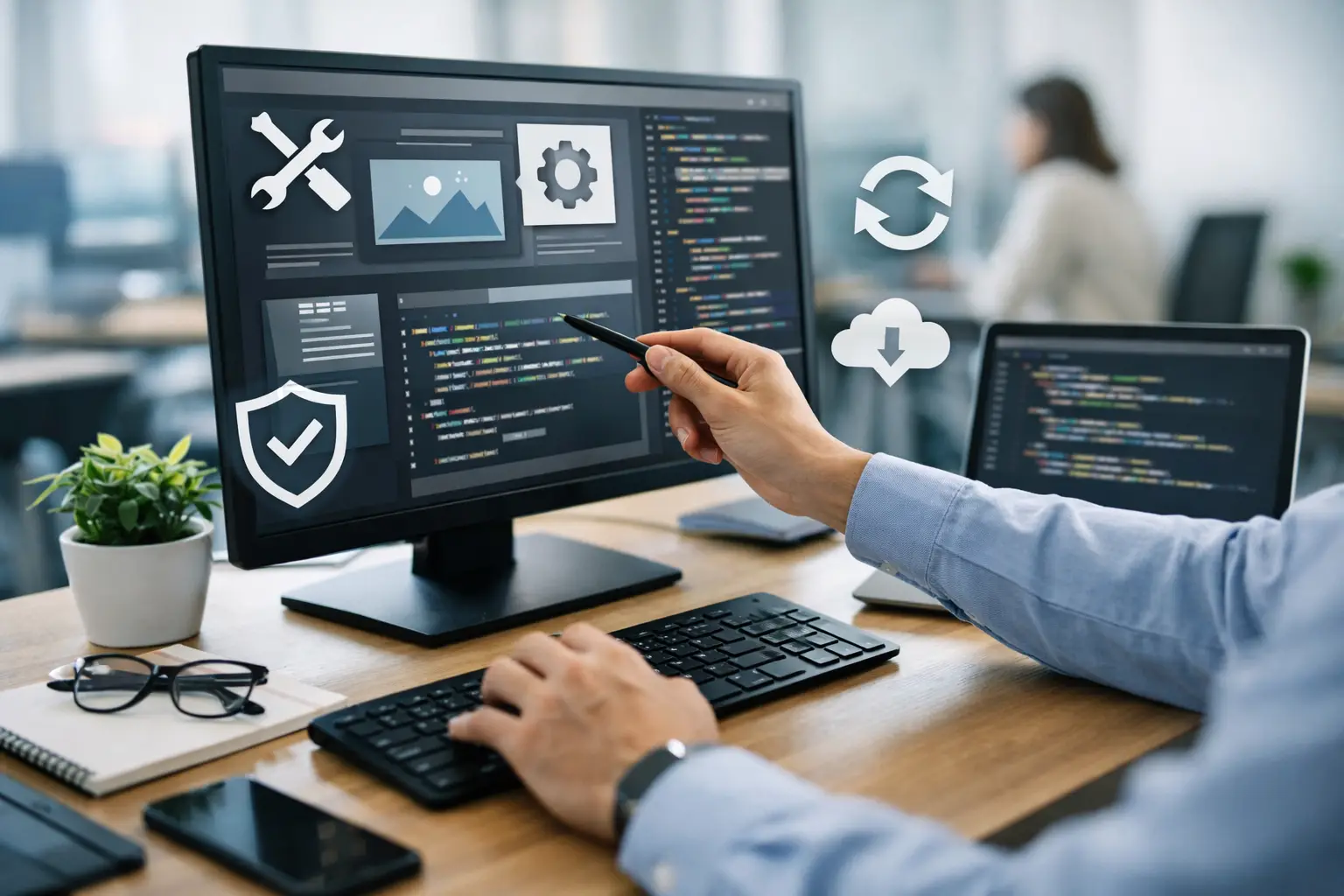 O que inclui manutenção de site empresarial?